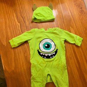 Disney Baby Mike Wazowski Pajamas and Hat Set